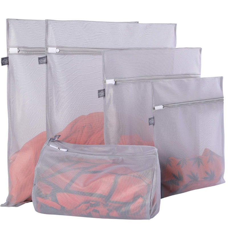 Kimmama Laundry Bag Mesh Wash Bags, Washing Machine Wash Bag, Net Washer Sack with Zipper, Dryer Pouch for Cleaning and Drying Cloths, Garment, Sweater, Delicates, lingerie, Bra, Pant, Sock, Toys - Image 1